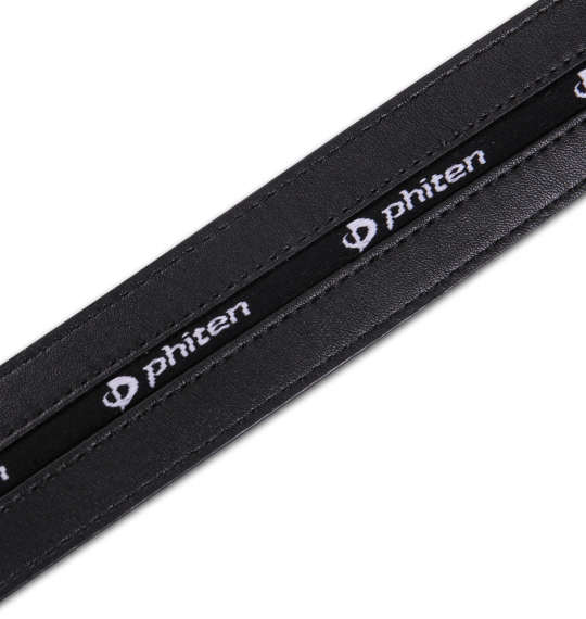 Phiten エンボス加工ベルト ブラック