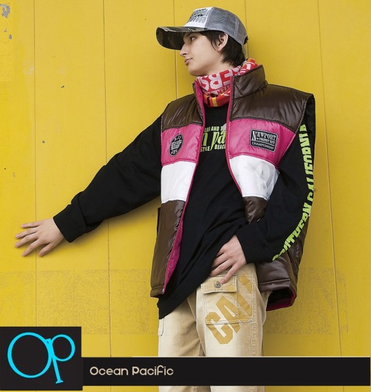 OCEAN PACIFIC 中綿ベスト ブラウン