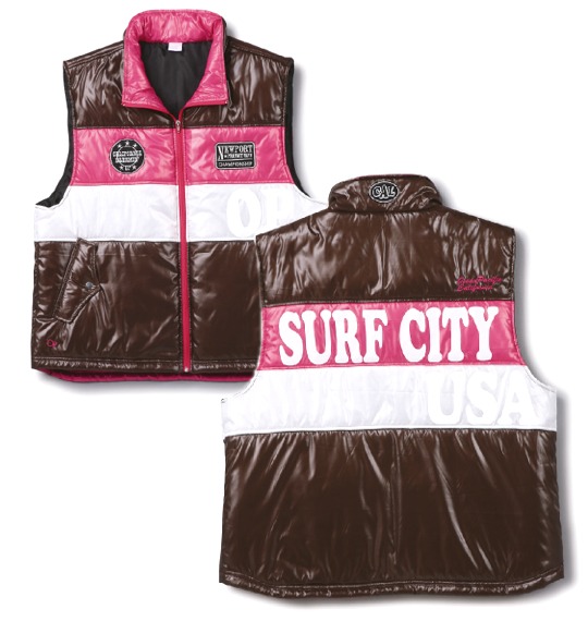 OCEAN PACIFIC 中綿ベスト ブラウン