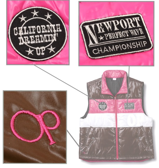 OCEAN PACIFIC 中綿ベスト ブラウン