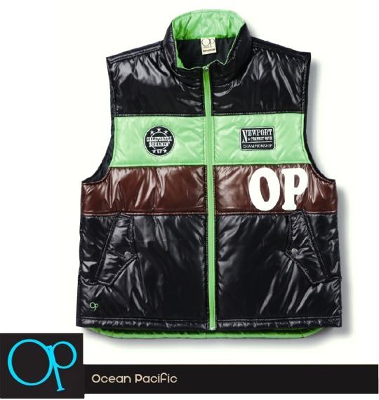OCEAN PACIFIC 中綿ベスト ブラック