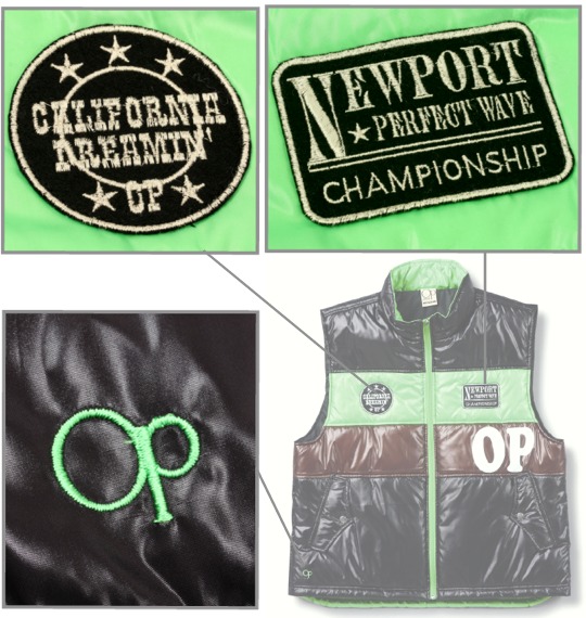 OCEAN PACIFIC 中綿ベスト ブラック