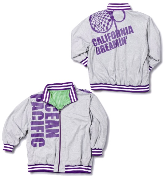 OCEAN PACIFIC リバーシブルジャケット グリーン×モクグレー