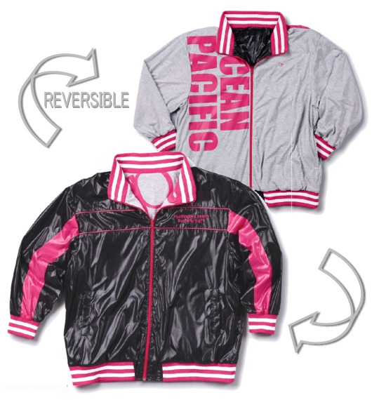 OCEAN PACIFIC リバーシブルジャケット ブラック×モクグレー