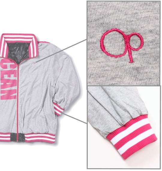 OCEAN PACIFIC リバーシブルジャケット ブラック×モクグレー