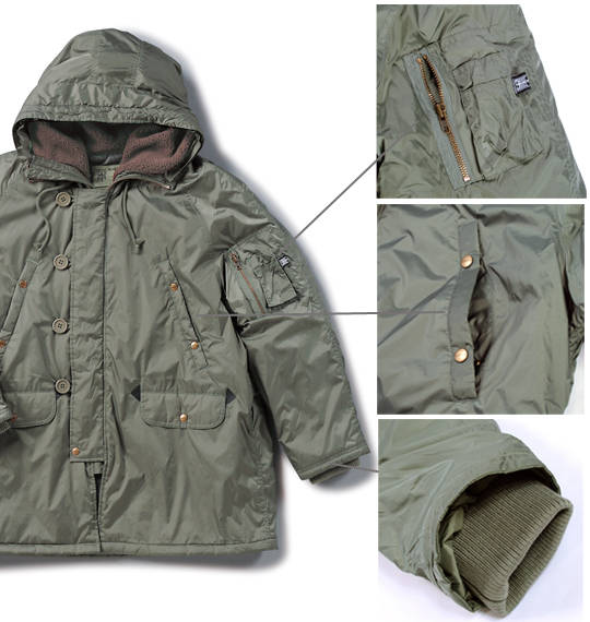 BUNDESWEAR N-3Bジャケット セージグリーン