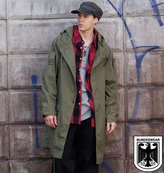 BUNDESWEAR M51 ツイルモッズコート カーキ