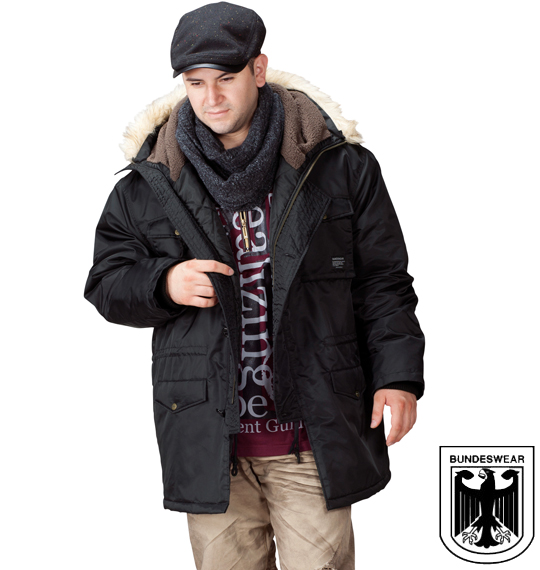 BUNDESWEAR M-65中綿パーカージャケット ブラック