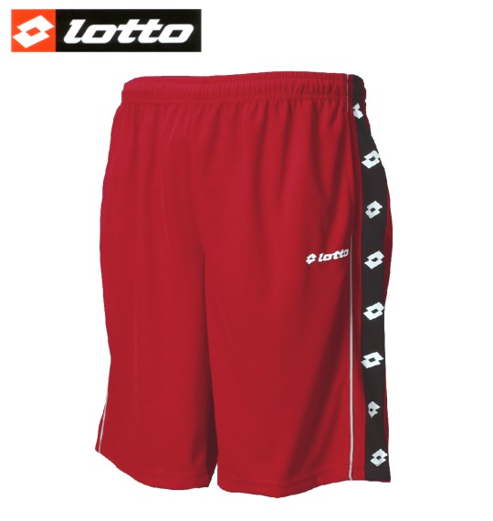 lotto DRYメッシュハーフパンツ レッド