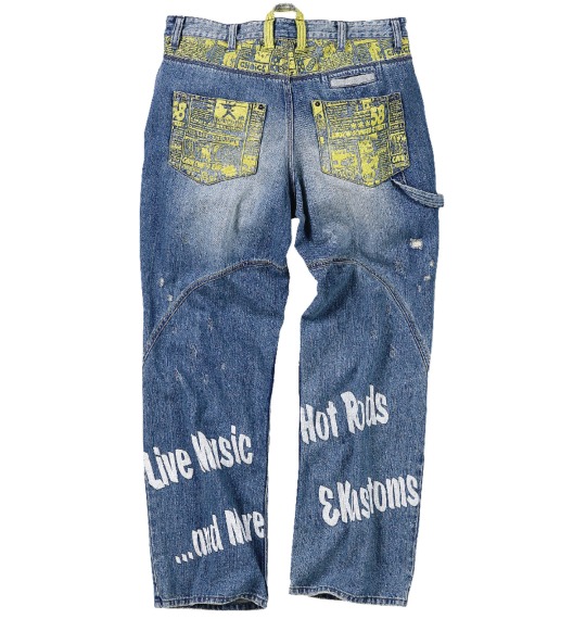 BUNBUSTER ペインターパンツ ブルー