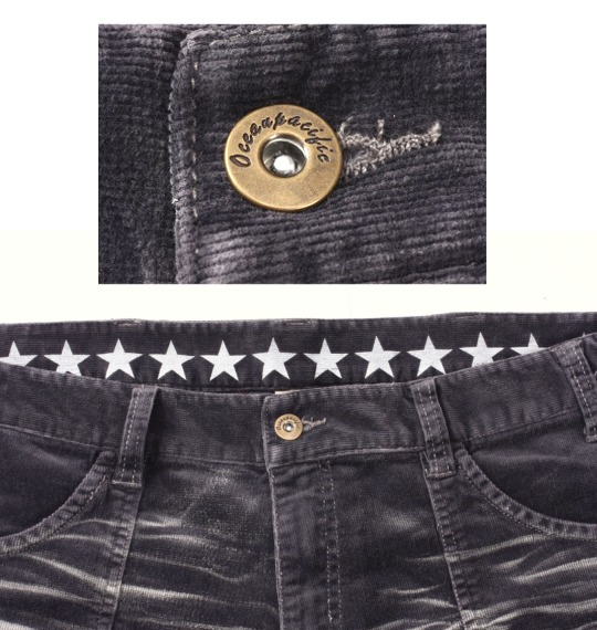 OCEAN PACIFIC ストレッチコーデュロイパンツ チャコール