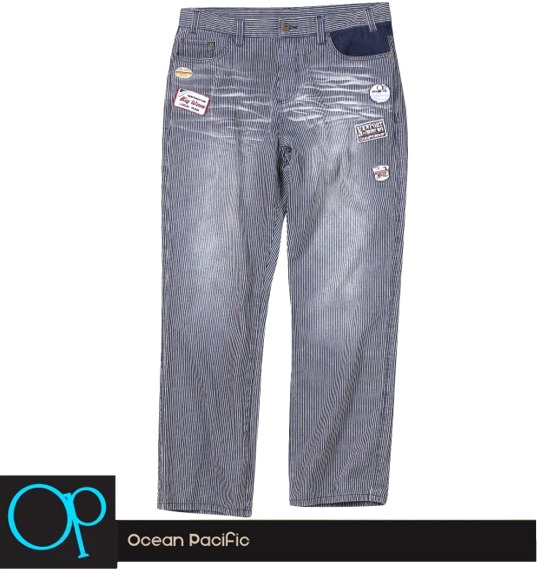 OCEAN PACIFIC デニムパンツ ブルー(ヒッコリー)