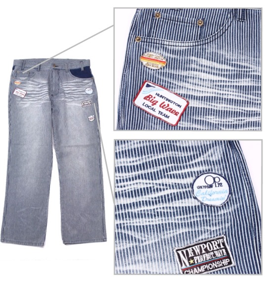 OCEAN PACIFIC デニムパンツ ブルー(ヒッコリー)