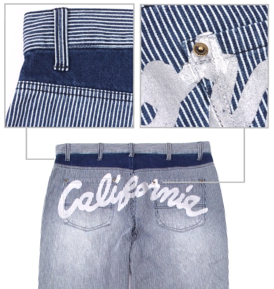 OCEAN PACIFIC デニムパンツ ブルー(ヒッコリー)