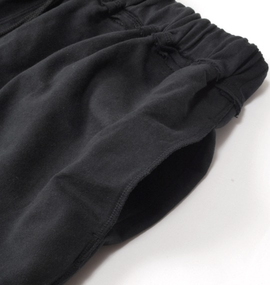 BUNDESWEAR スウェットカーゴハーフパンツ ブラック