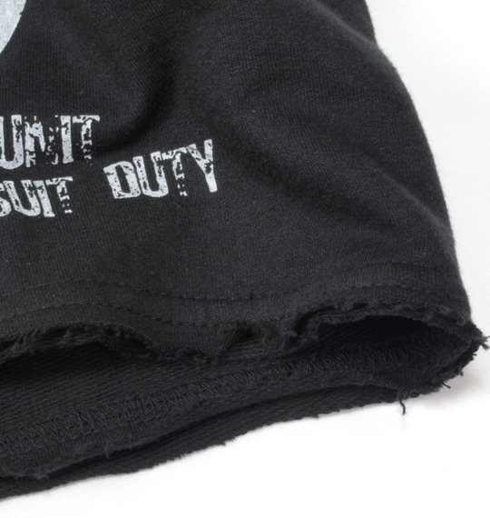 BUNDESWEAR スウェットカーゴハーフパンツ ブラック