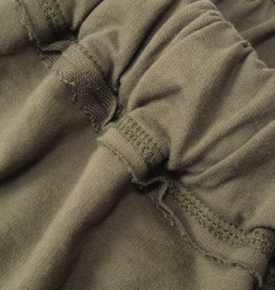 BUNDESWEAR スウェットカーゴハーフパンツ カーキ