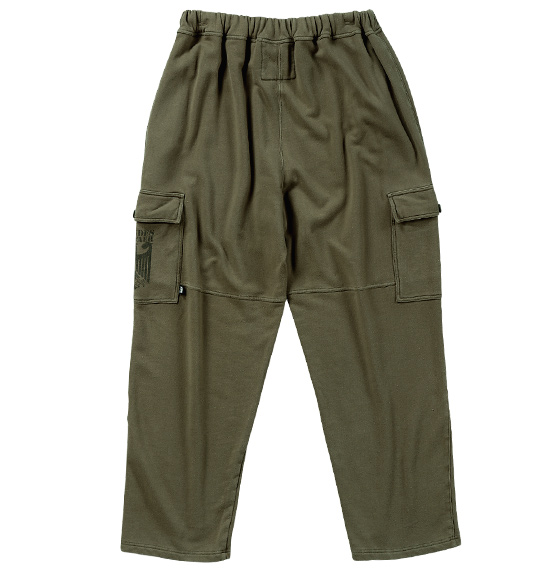 BUNDESWEAR スウェットカーゴパンツ カーキ