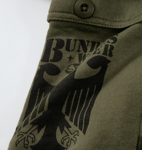 BUNDESWEAR スウェットカーゴパンツ カーキ