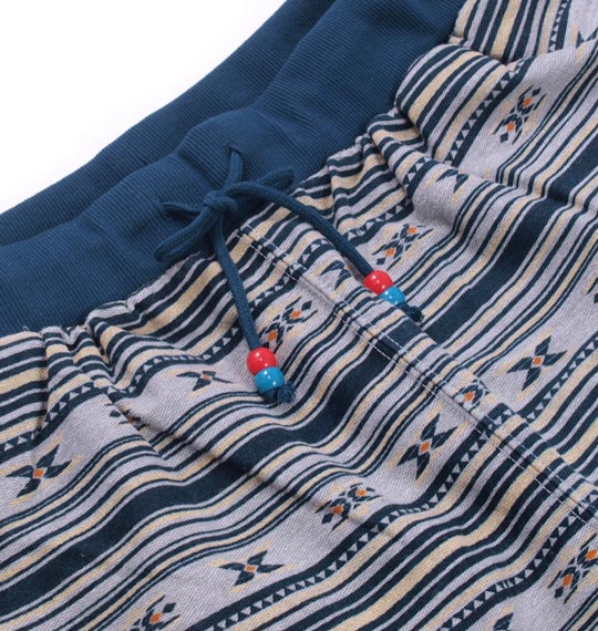 BROOKLYN INDUSTRIES プリントイージーハーフパンツ ネイビー系