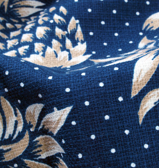 BROOKLYN INDUSTRIES プリントイージーハーフパンツ ネイビー系