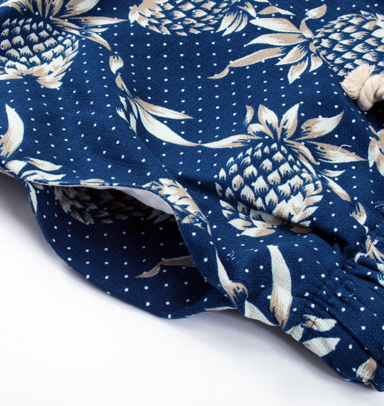 BROOKLYN INDUSTRIES プリントイージーハーフパンツ ネイビー系