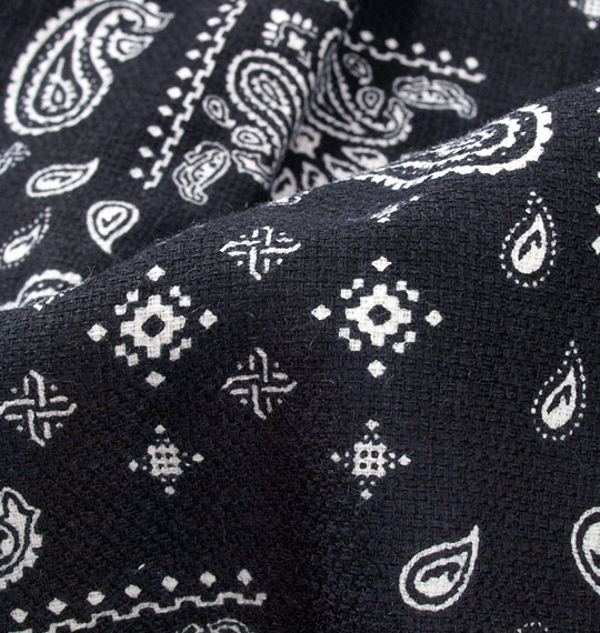 BROOKLYN INDUSTRIES プリントイージーハーフパンツ ブラック系