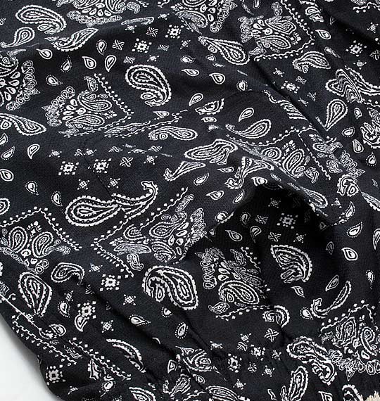 BROOKLYN INDUSTRIES プリントイージーハーフパンツ ブラック系