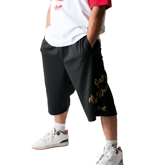 SOUL SPORTS×新日本プロレス ハーフパンツ ブラック