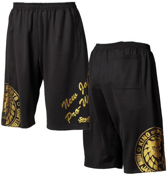 SOUL SPORTS×新日本プロレス ハーフパンツ ブラック
