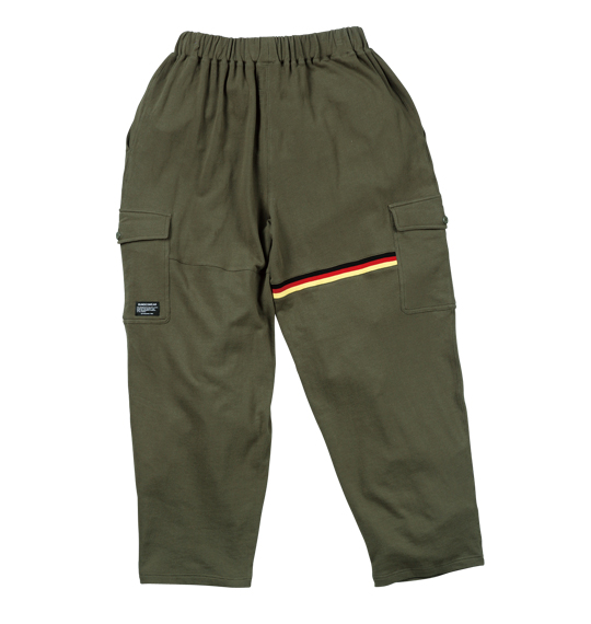 BUNDESWEAR スウェットカーゴパンツ カーキ