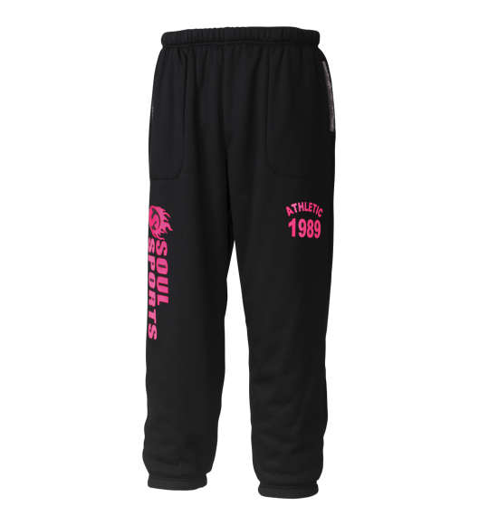 SOUL SPORTS 裏ボアスウェットパンツ ブラック