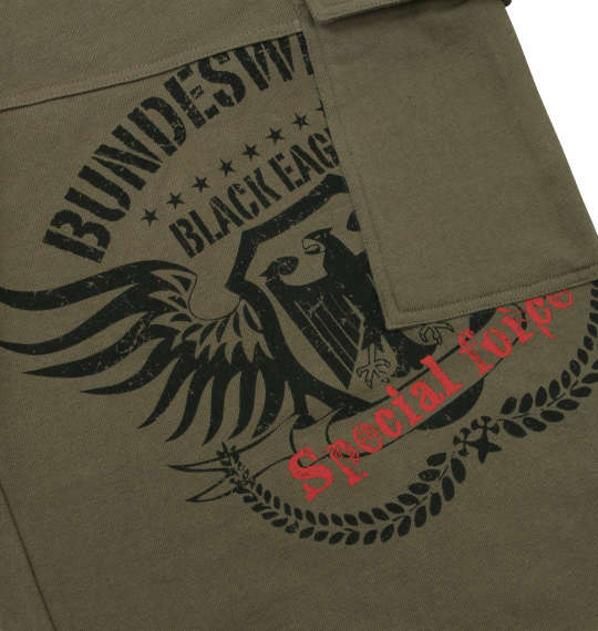 BUNDESWEAR スウェットカーゴパンツ カーキ