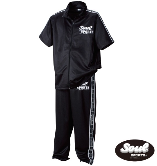 SOUL SPORTS ジャージセット(半袖) ブラック