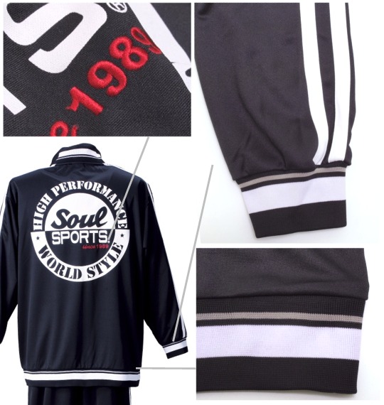 SOUL SPORTS ジャージセット ブラック