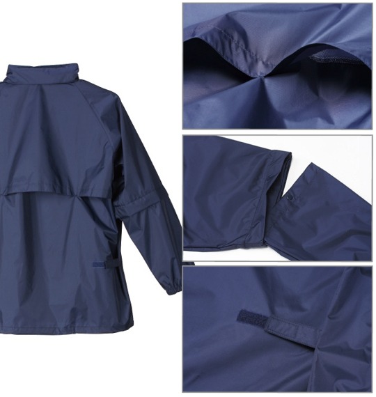 SRIXON フード付レインスーツ ネイビー