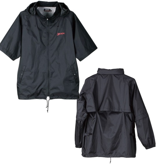 SRIXON フード付レインスーツ ブラック