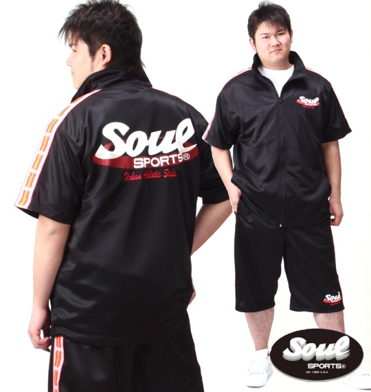 SOUL SPORTS ジャージセット(半袖) ブラック