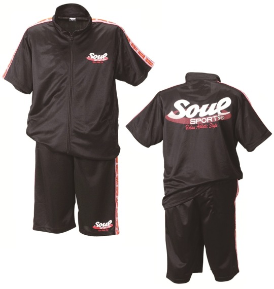 SOUL SPORTS ジャージセット(半袖) ブラック