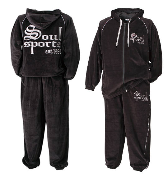 SOUL SPORTS ベロアセット ブラック