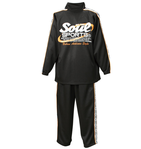 SOUL SPORTS 長袖ジャージセット ブラック