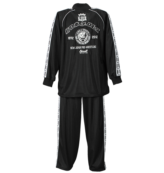 SOUL SPORTS×新日本プロレス 長袖ジャージセット ブラック
