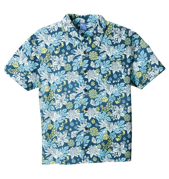OCEAN PACIFIC カット半袖アロハシャツ ブルー系