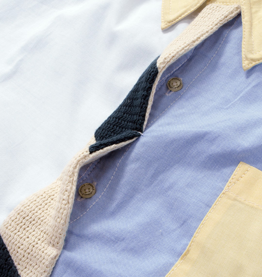 UP!SMILE フェイクタイオックス半袖シャツ クレイジー