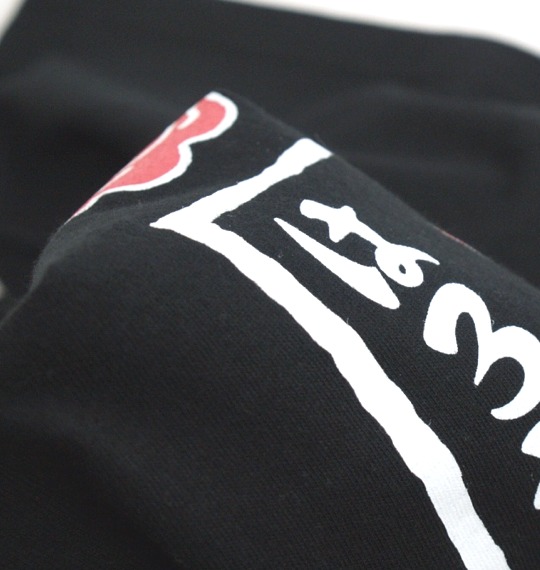 はろうきてぃ おにがしま 和柄Tシャツ半袖 ブラック