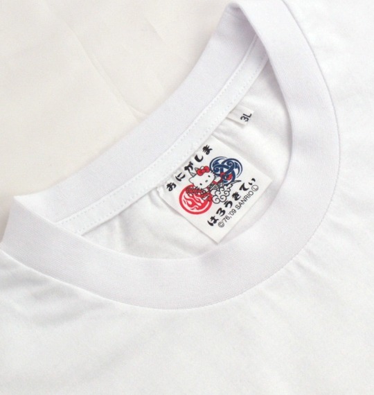 はろうきてぃ おにがしま 和柄Tシャツ（半袖） ホワイト