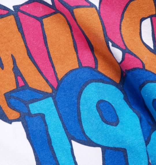 MUSIC TELEVISION ラグランTシャツ ホワイト×グレー