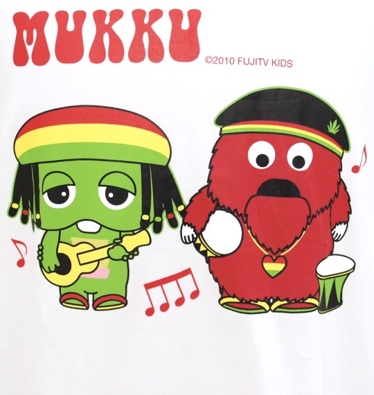 GACHAPIN×MUKKU Tシャツ(半袖) ホワイト