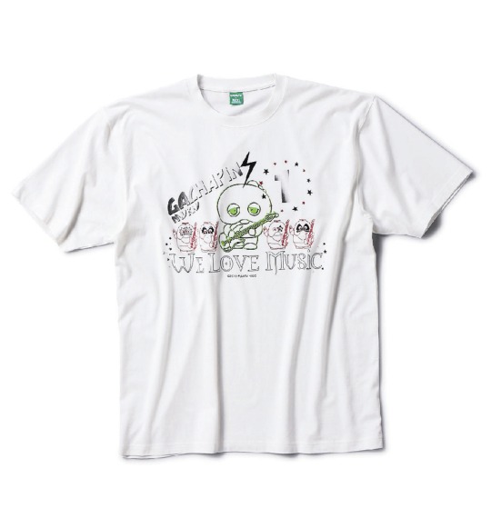 GACHAPIN×MUKKU Tシャツ(半袖) ホワイト