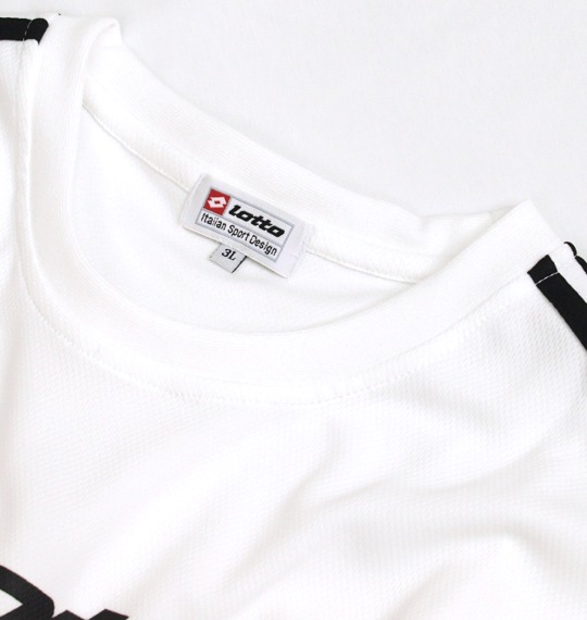 lotto DRYメッシュTシャツ（半袖） ホワイト